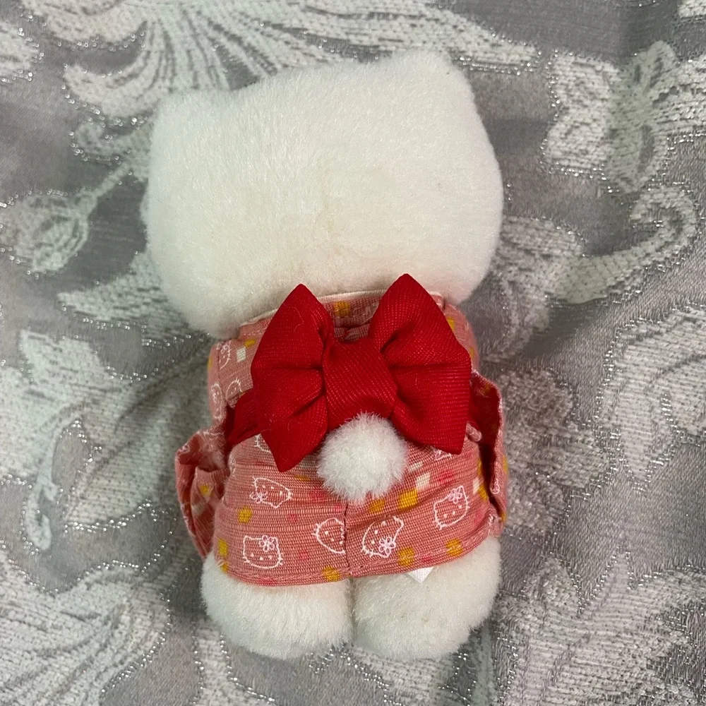 Rare Hello Kitty Japanese Pink Kimono Standing Plush Doll Sanrio 2002 - Picture 5 of 7